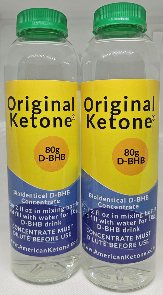 Double value pack of Original Ketone® BioIdentical D-BHB 80g Ketone Concentrate